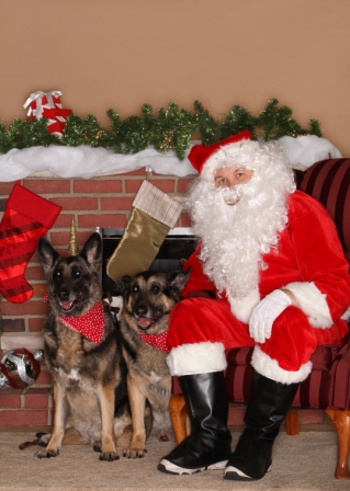 Conan & Phoenix visit Santa