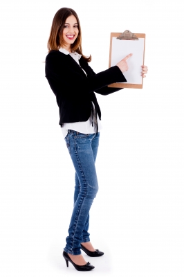 Woman with Clipboard
